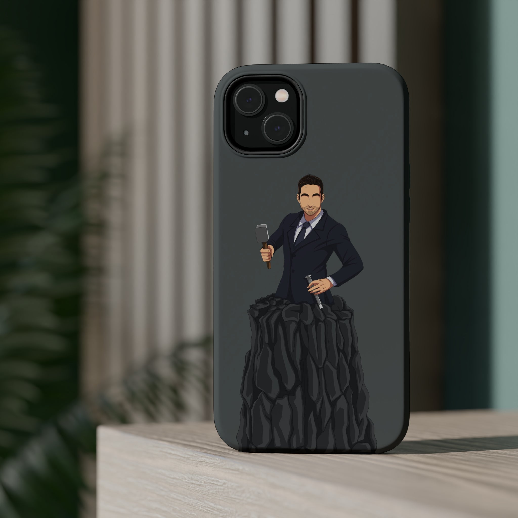 A person working hard to better his/herself - MagSafe Tough Case - Self-Made Man #3 - Breakthrough Collection