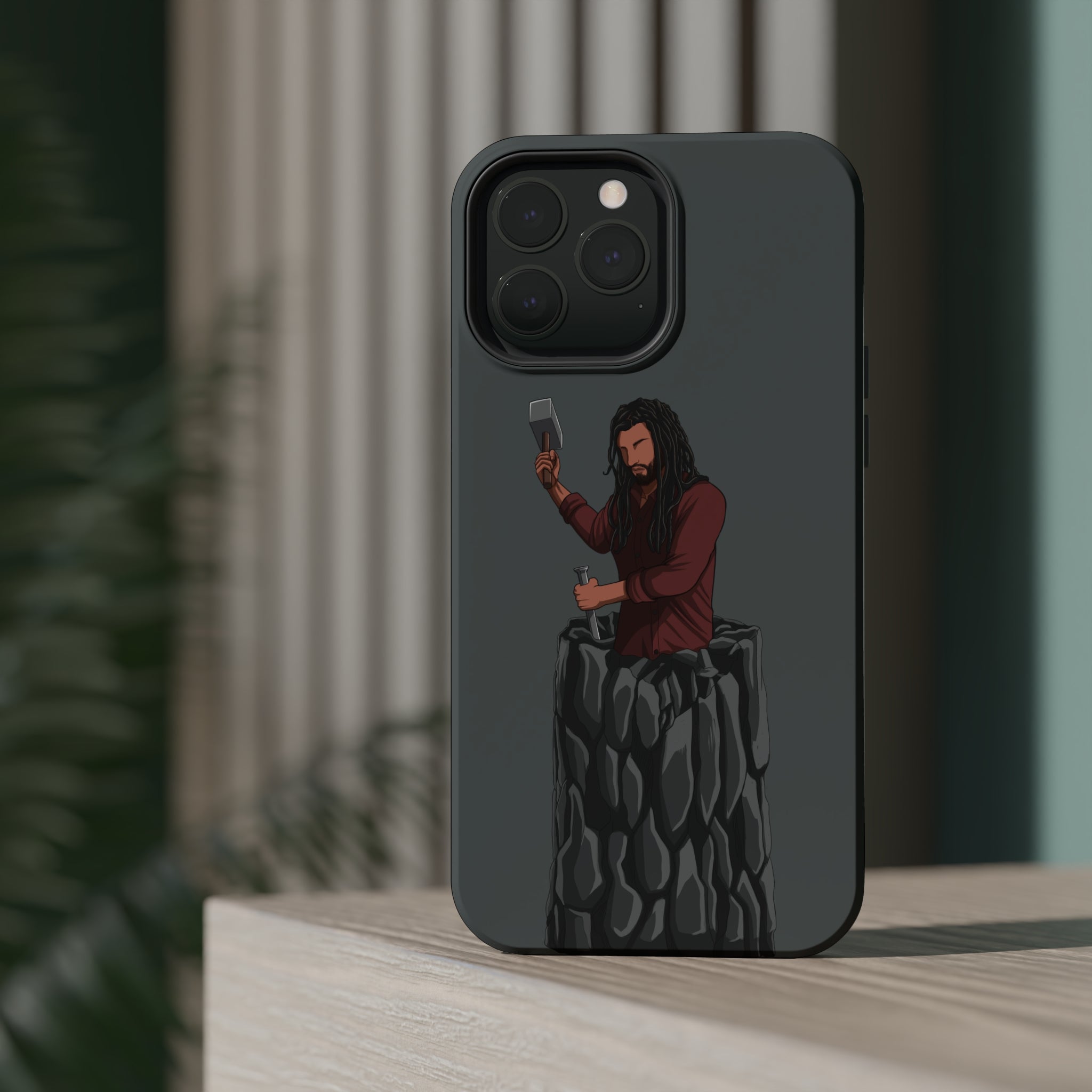 A person working hard to better his/herself - MagSafe Tough Case - Self-Made Man #2 - Breakthrough Collection