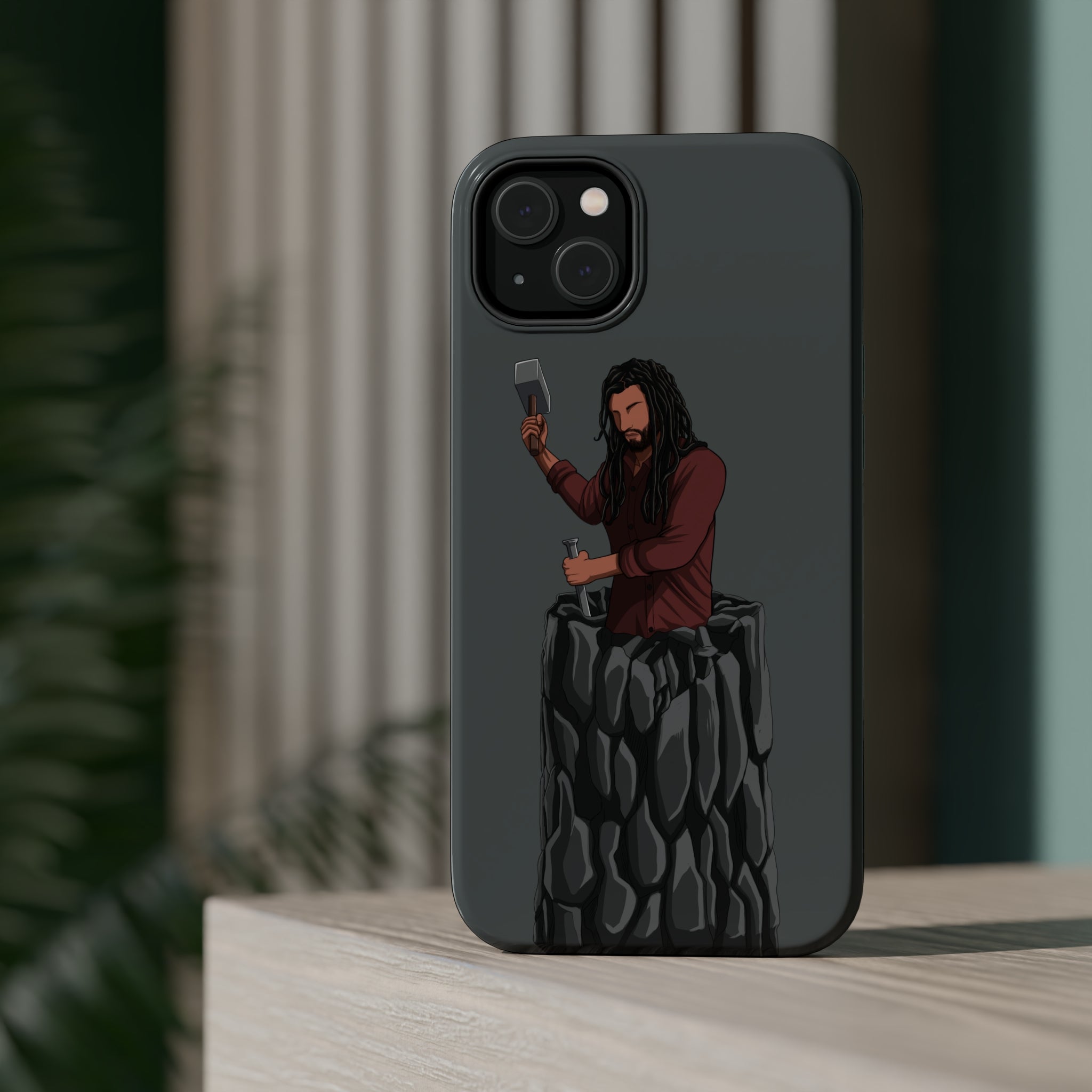 A person working hard to better his/herself - MagSafe Tough Case - Self-Made Man #2 - Breakthrough Collection
