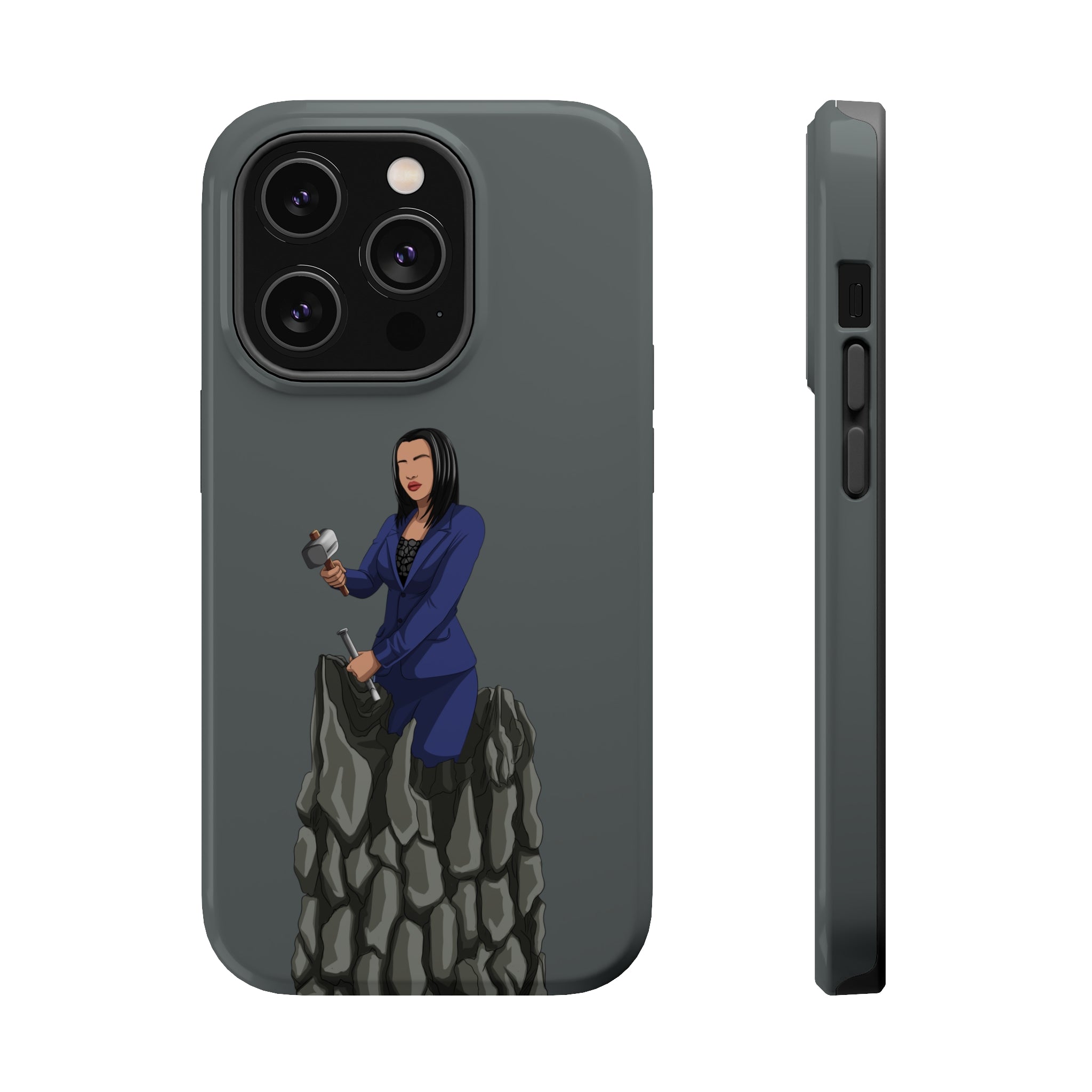 A person working hard to better his/herself - MagSafe Tough Case - self-made woman #2 - Breakthrough Collection