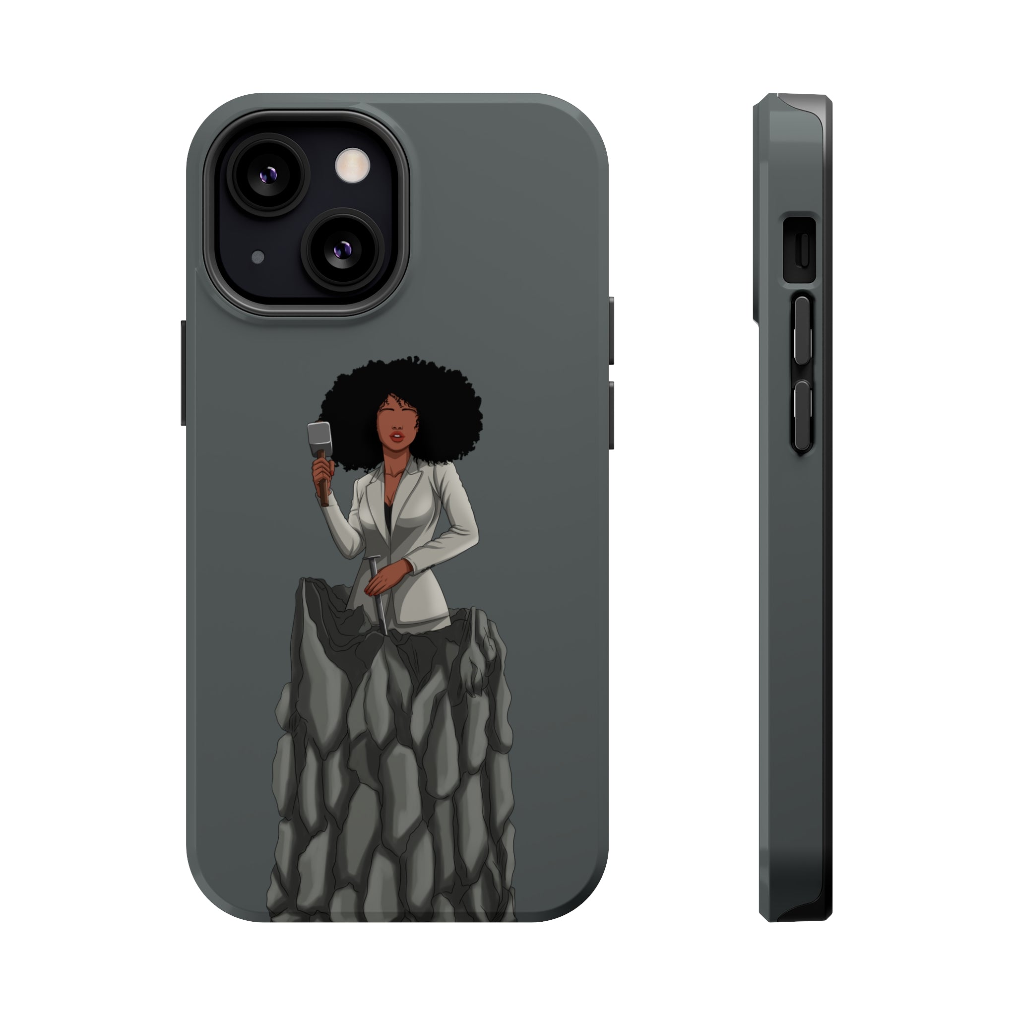 A person working hard to better his/herself - MagSafe Tough Case - self-made woman #6 - Breakthrough Collection