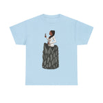 A person working hard to better his/herself - Heavy Cotton Self-Made T-shirt - self-made woman #4 - Breakthrough Collection