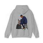 A person working hard to better his/herself - Heavy Blend™ Self-Made Hoodie - Man #11