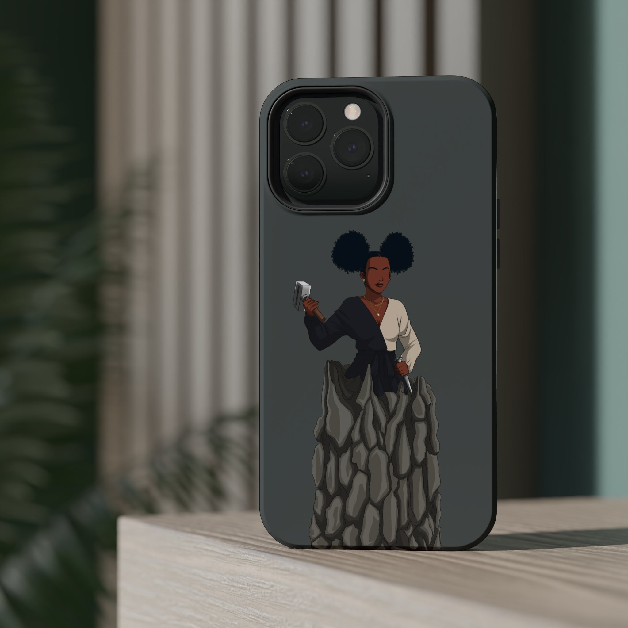 A person working hard to better his/herself - MagSafe Tough Case - self-made woman #10 - Breakthrough Collection