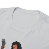 A person working hard to better his/herself - Heavy Cotton Self-Made T-shirt - Self-Made Man #2 - Breakthrough Collection