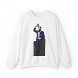 A person working hard to better his/herself - Self-Made Sweatshirt Heavy Blend™ Crewneck - Man #12 - Breakthrough Collection