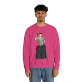 A person working hard to better his/herself - Heavy Blend™ Crewneck Sweatshirt - Man #15 - Breakthrough Collection