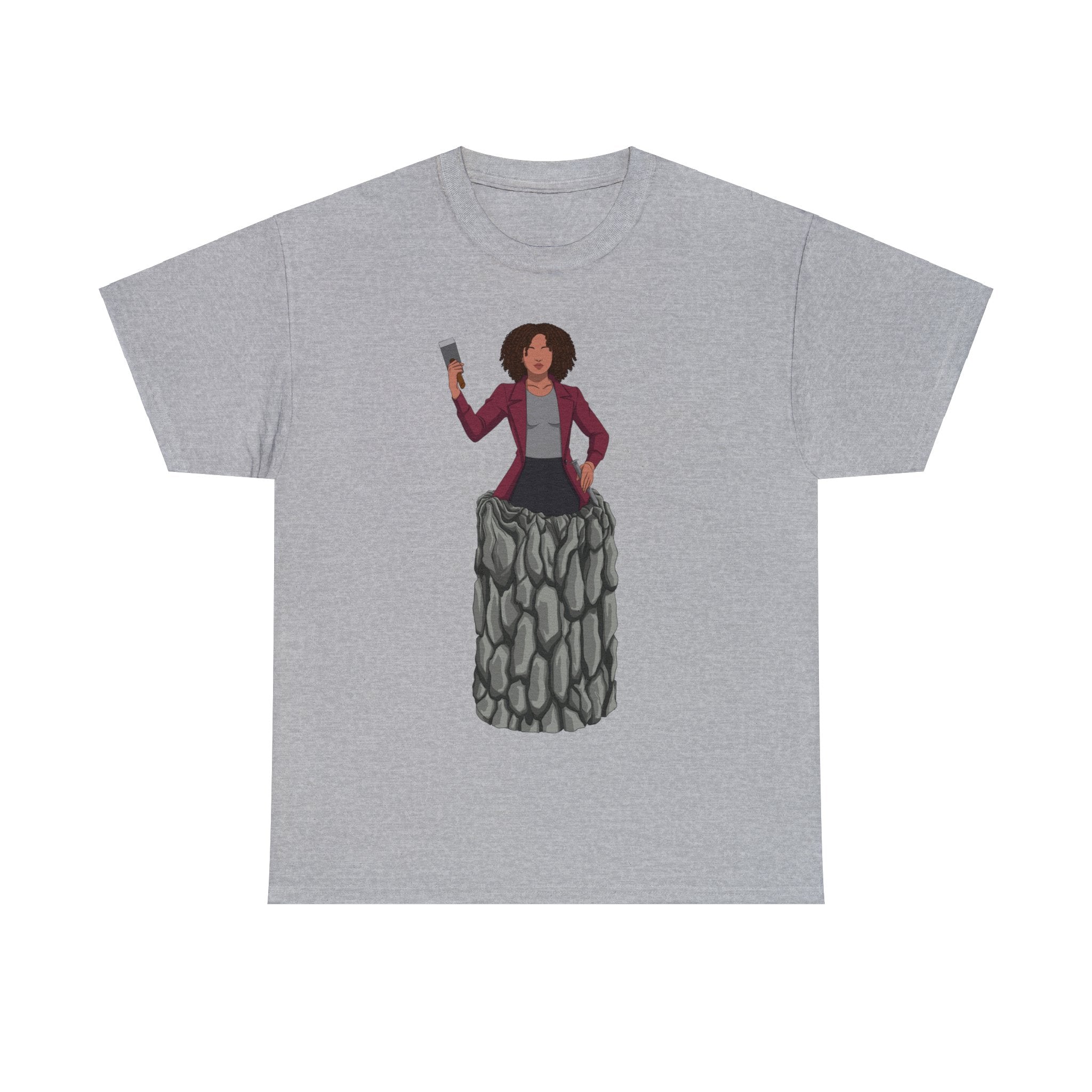 A person working hard to better his/herself - Heavy Cotton Self-Made T-shirt - Woman #15