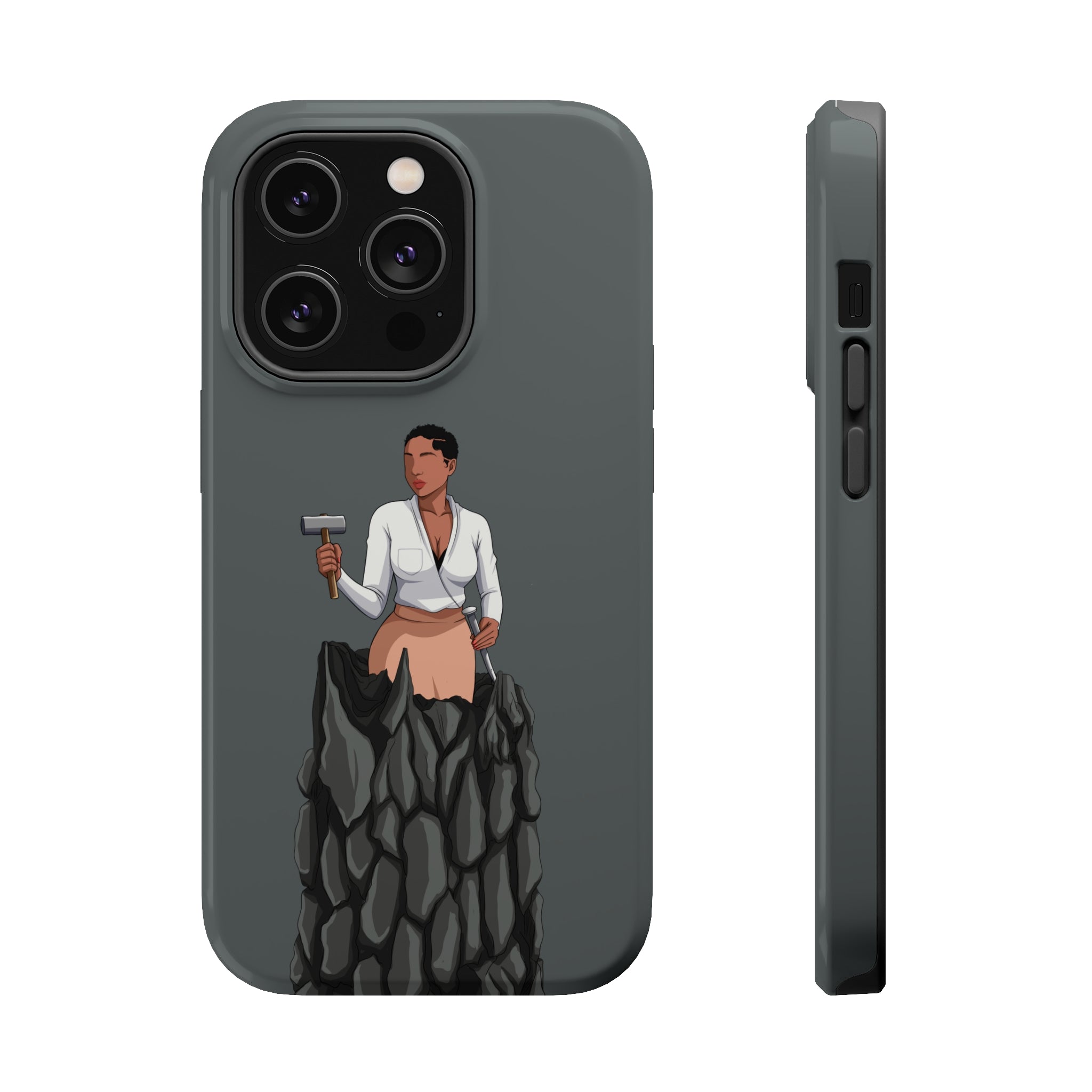 A person working hard to better his/herself - MagSafe Tough Case - self-made woman #1 - Breakthrough Collection