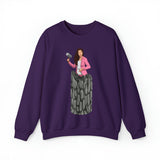 A person working hard to better his/herself - Self-Made Sweatshirt Heavy Blend™ Crewneck - woman #13 - Breakthrough Collection