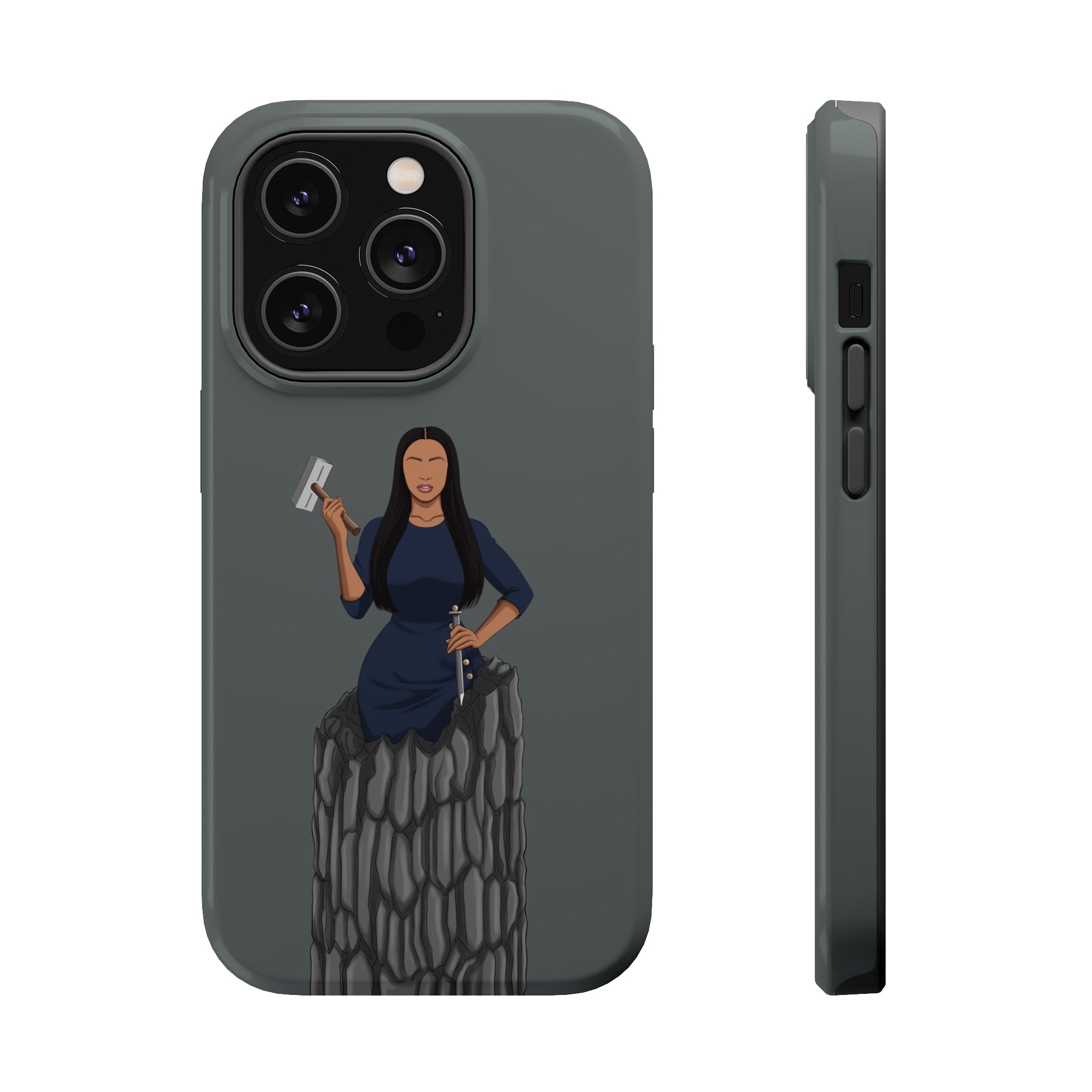 A person working hard to better his/herself - Magsafe Tough Case - self-made woman #6 - Breakthrough Collection