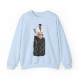 A person working hard to better his/herself - Self-Made Sweatshirt Heavy Blend™ Crewneck - woman #1 - Breakthrough Collection