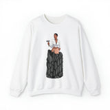 A person working hard to better his/herself - Self-Made Sweatshirt Heavy Blend™ Crewneck - woman #1 - Breakthrough Collection