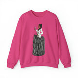 A person working hard to better his/herself - Self-Made Sweatshirt Heavy Blend™ Crewneck - woman #4 -Breakthrough Collection