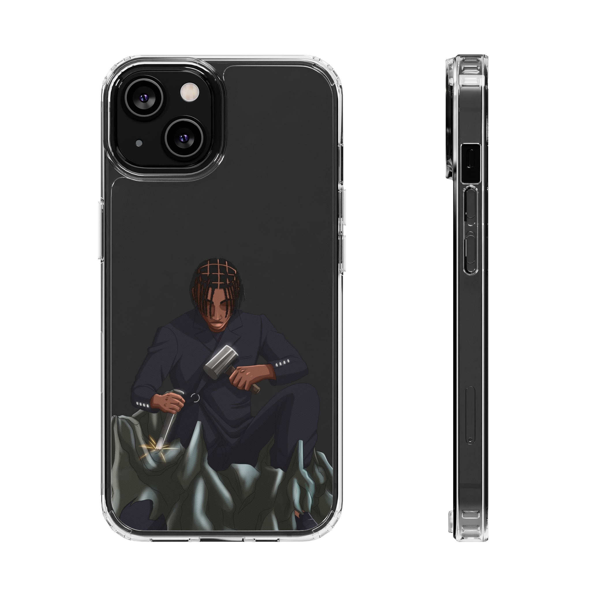 A person working hard to better his/herself - Clear Case - Self-Made Man #13 - Breakthrough Collection