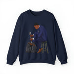 A person working hard to better his/herself - Self-Made Sweatshirt Heavy Blend™ Crewneck - Man #11 - Breakthrough Collection