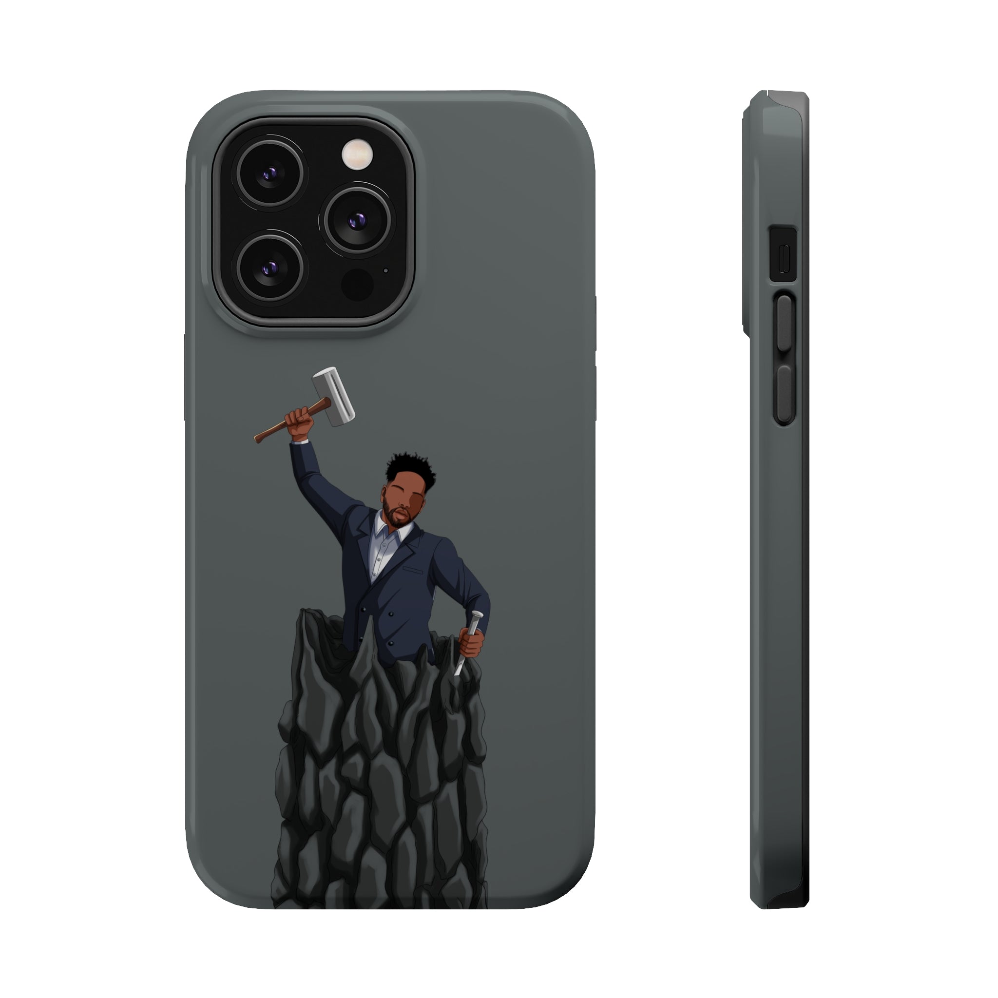 A person working hard to better his/herself - MagSafe Tough Case - Self-Made Man #1 - Breakthrough Collection