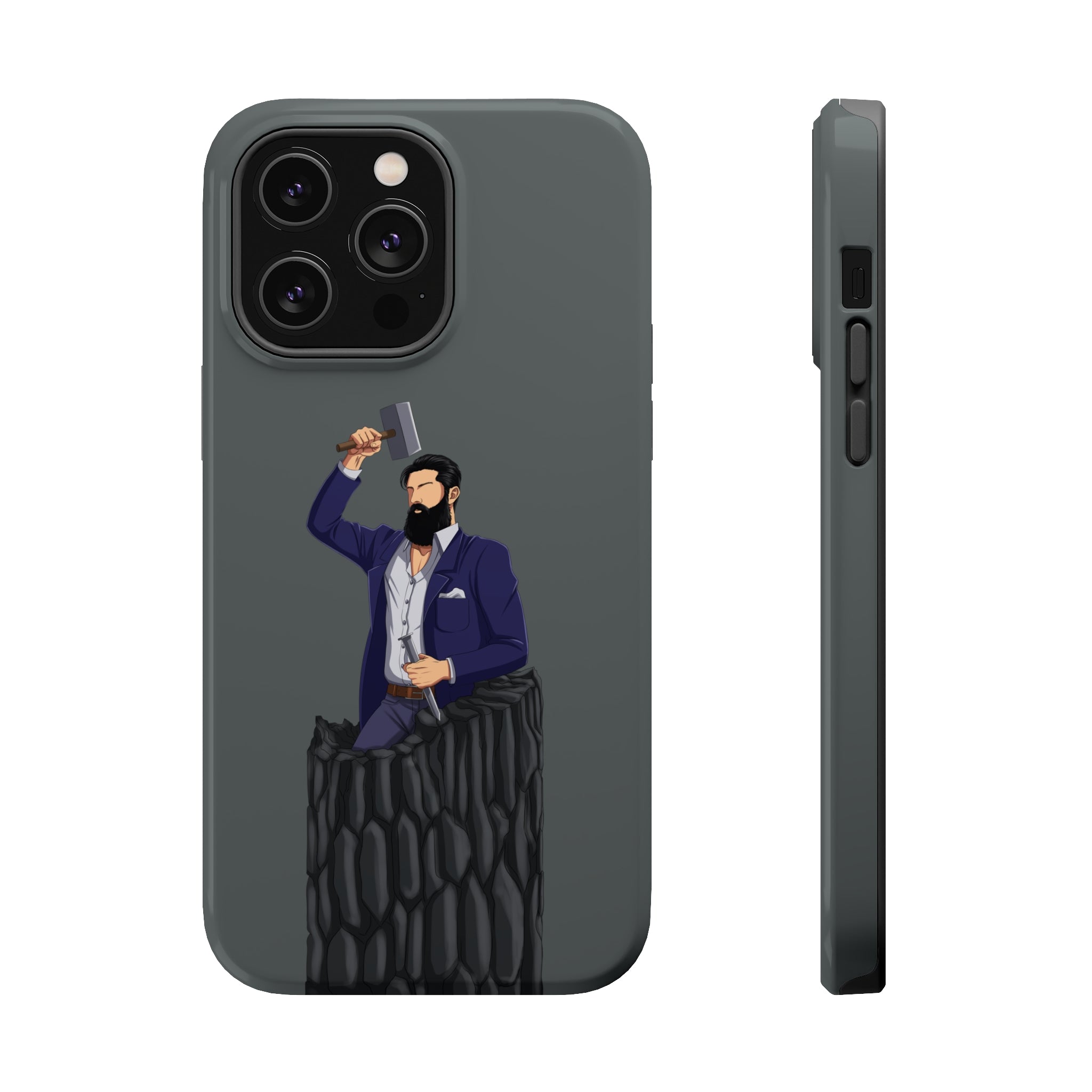 A person working hard to better his/herself - MagSafe Tough Case - Self-Made Man #12 - Breakthrough Collection