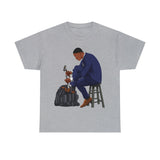 A person working hard to better his/herself - Heavy Cotton Self-Made T-shirt - Self-Made Man #11 - Breakthrough Collection