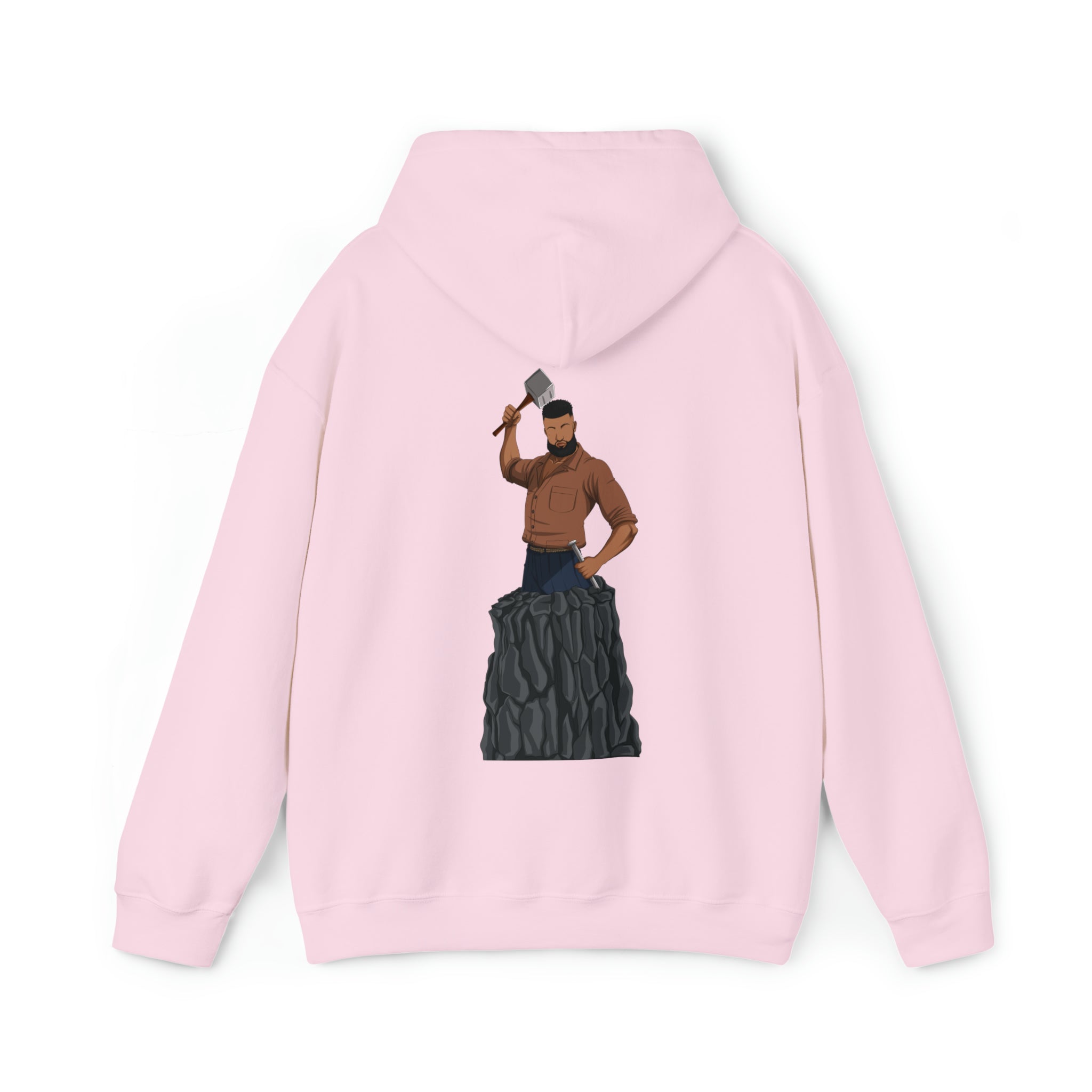 A person working hard to better his/herself - Heavy Blend™ Self-Made Hoodie - Man #9 - Breakthrough Collection