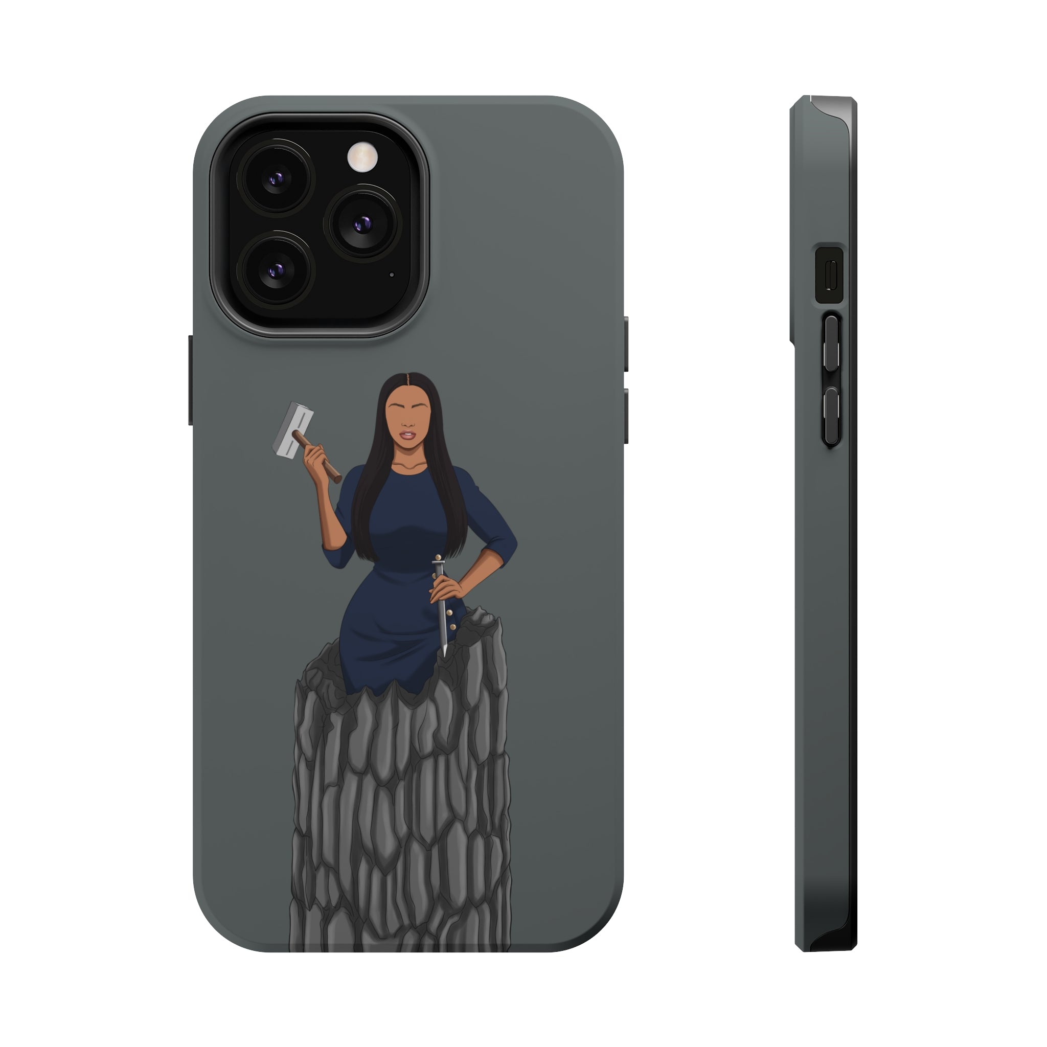 A person working hard to better his/herself - Magsafe Tough Case - self-made woman #6 - Breakthrough Collection