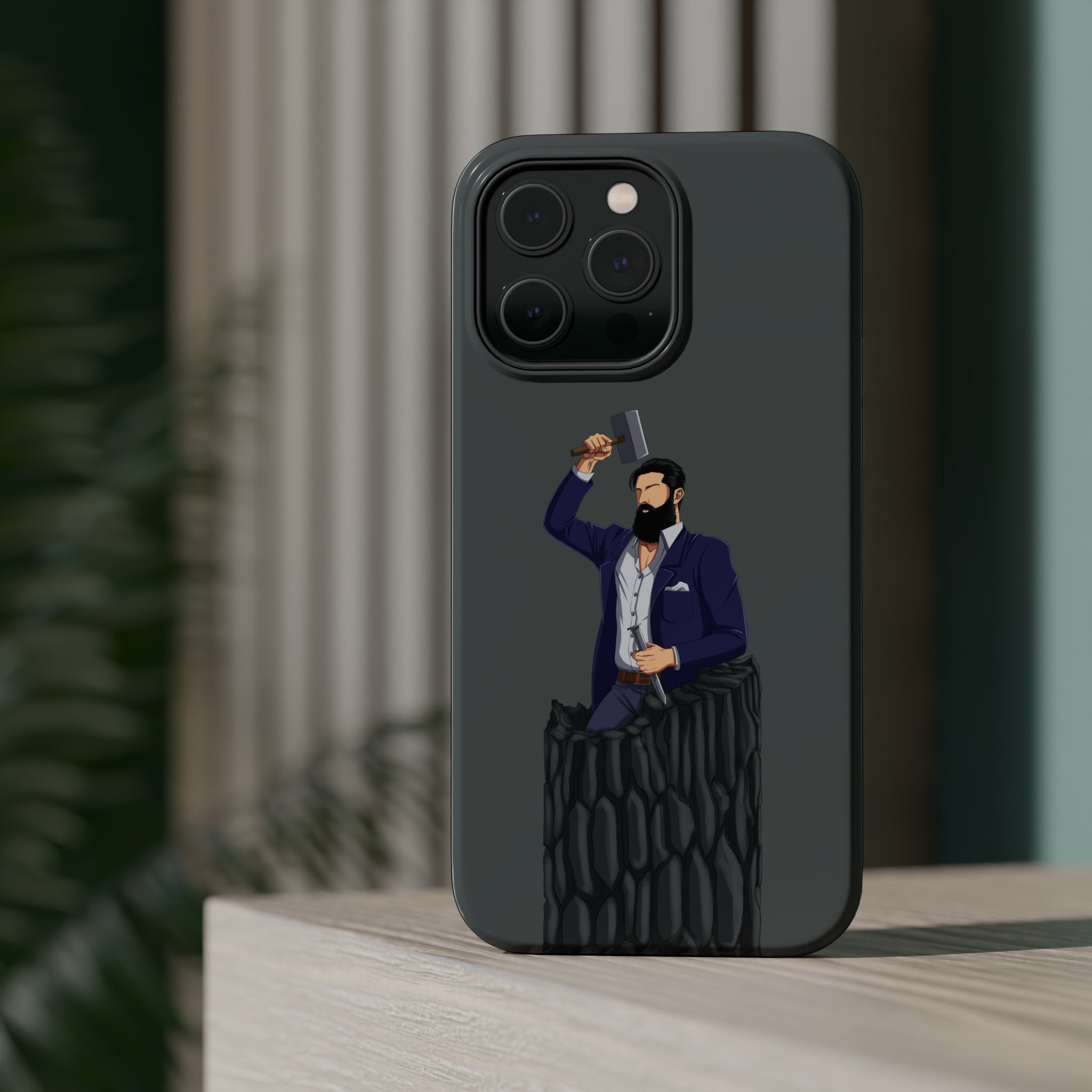 A person working hard to better his/herself - MagSafe Tough Case - Self-Made Man #12 - Breakthrough Collection