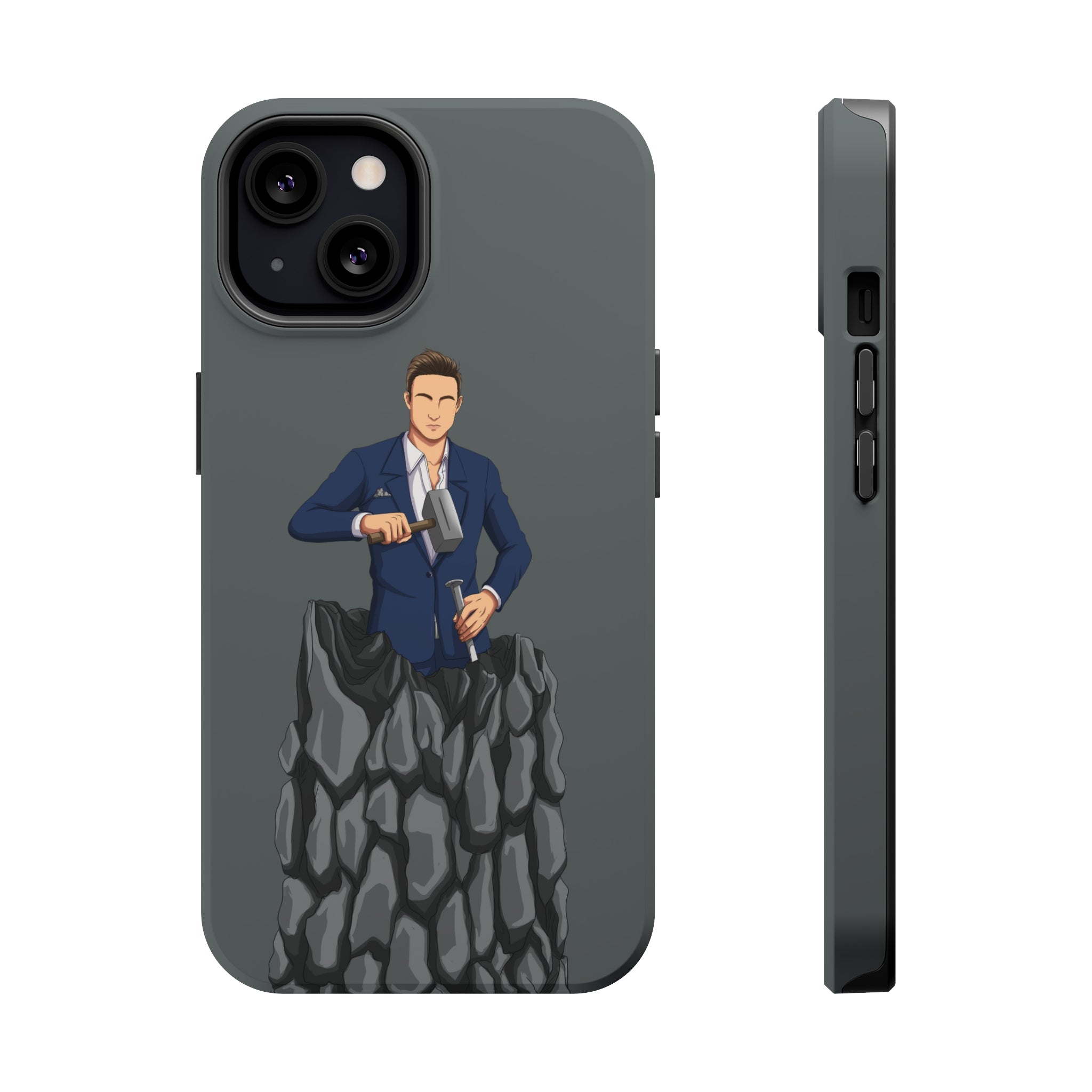 A person working hard to better his/herself - MagSafe Tough Case - Self-Made Man #5 - Breakthrough Collection