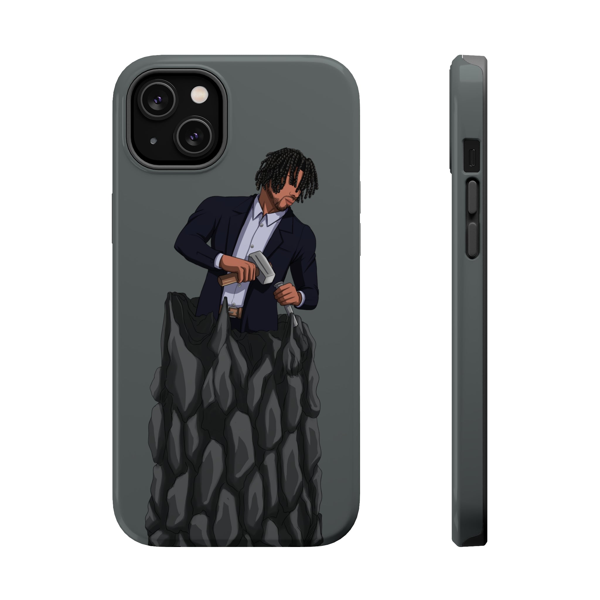 A person working hard to better his/herself - MagSafe Tough Case - Self-Made Man #4 - Breakthrough Collection