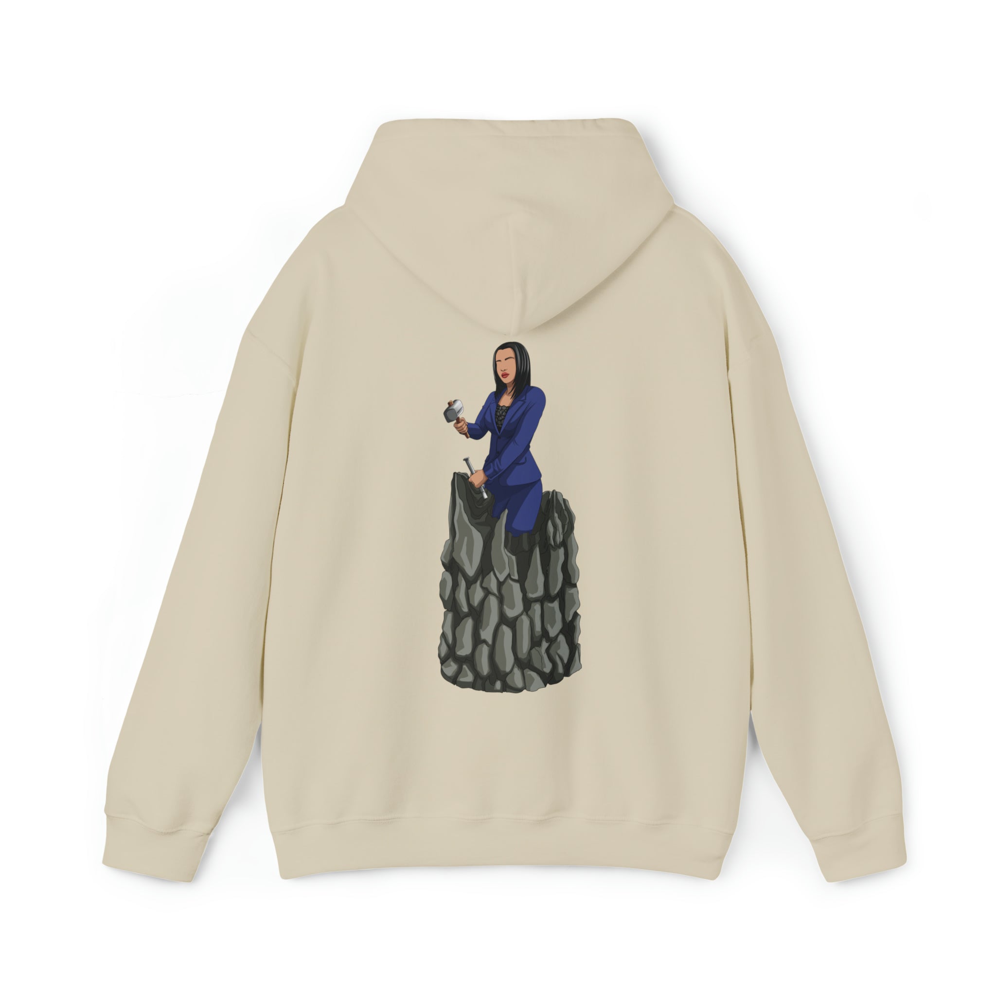 A person working hard to better his/herself - Heavy Blend™ Self-Made Hoodie - Woman #2