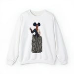 A person working hard to better his/herself - Self-Made Sweatshirt Heavy Blend™ Crewneck - woman #10 - Breakthrough Collection