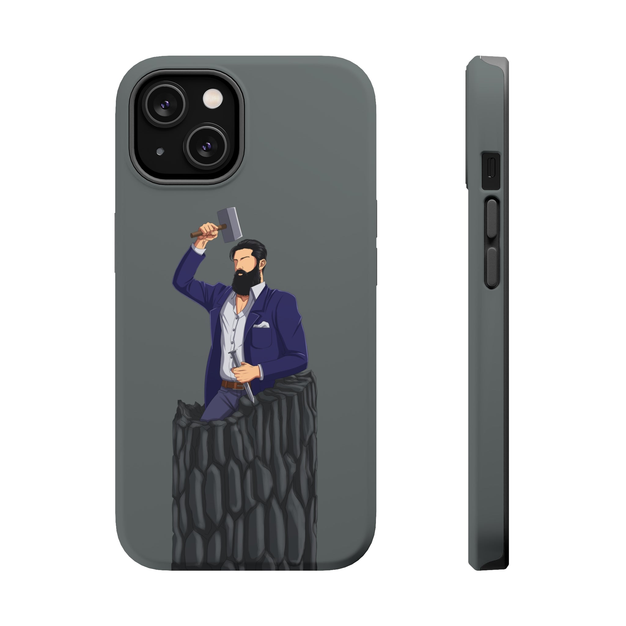 A person working hard to better his/herself - MagSafe Tough Case - Self-Made Man #12 - Breakthrough Collection