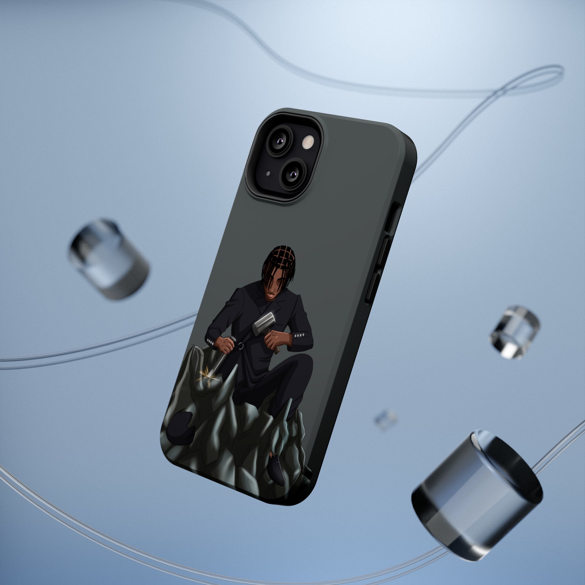 A person working hard to better his/herself - MagSafe Tough Case - Self-Made Man #13 - Breakthrough Collection