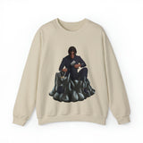 A person working hard to better his/herself - Self-Made Sweatshirt Heavy Blend™ Crewneck - Man #13 - Breakthrough Collection