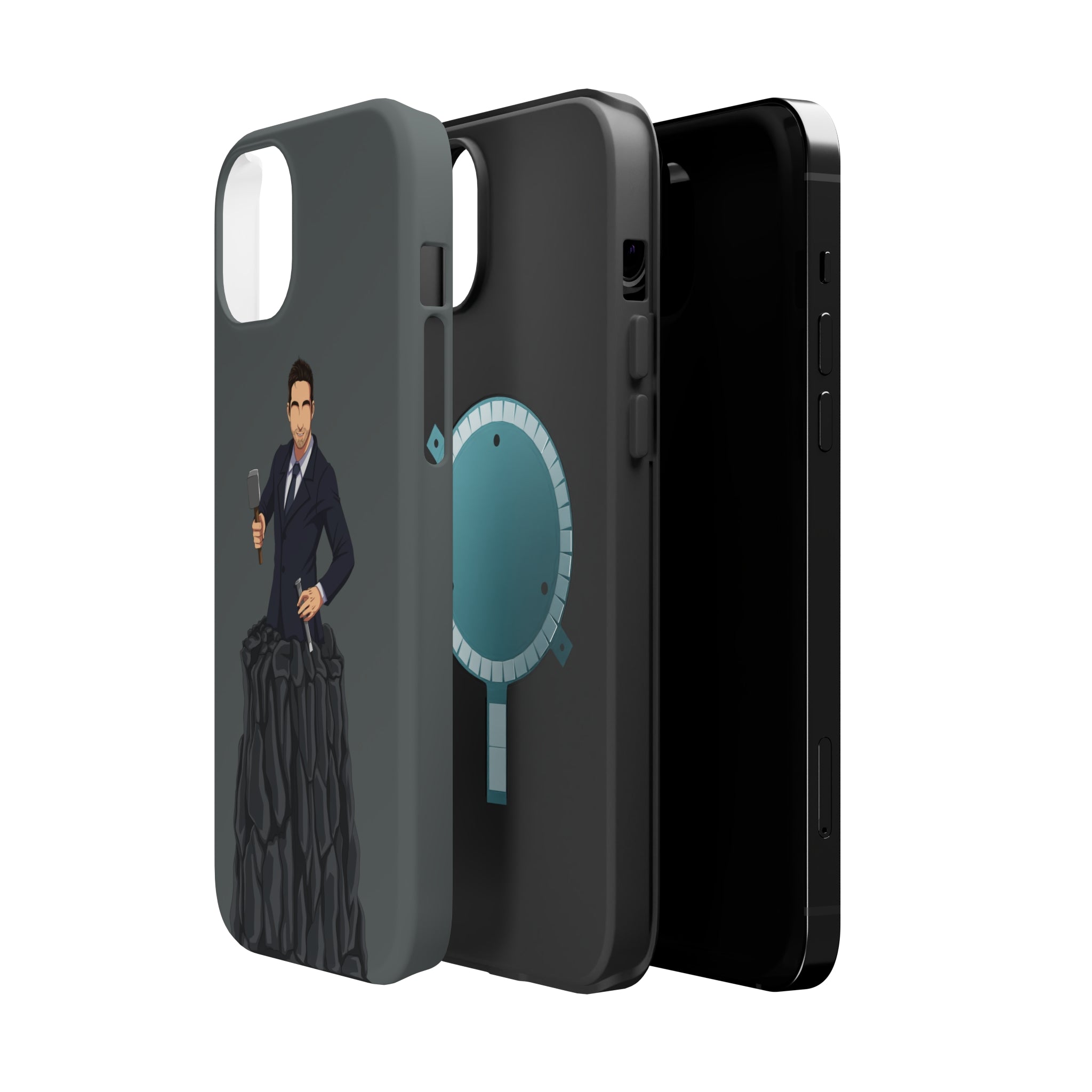 A person working hard to better his/herself - MagSafe Tough Case - Self-Made Man #3 - Breakthrough Collection