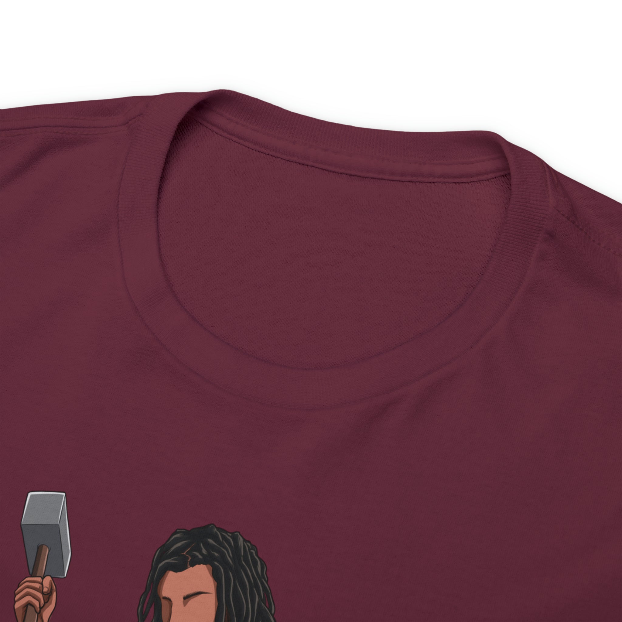 A person working hard to better his/herself - Heavy Cotton Self-Made T-shirt - Self-Made Man #2 - Breakthrough Collection