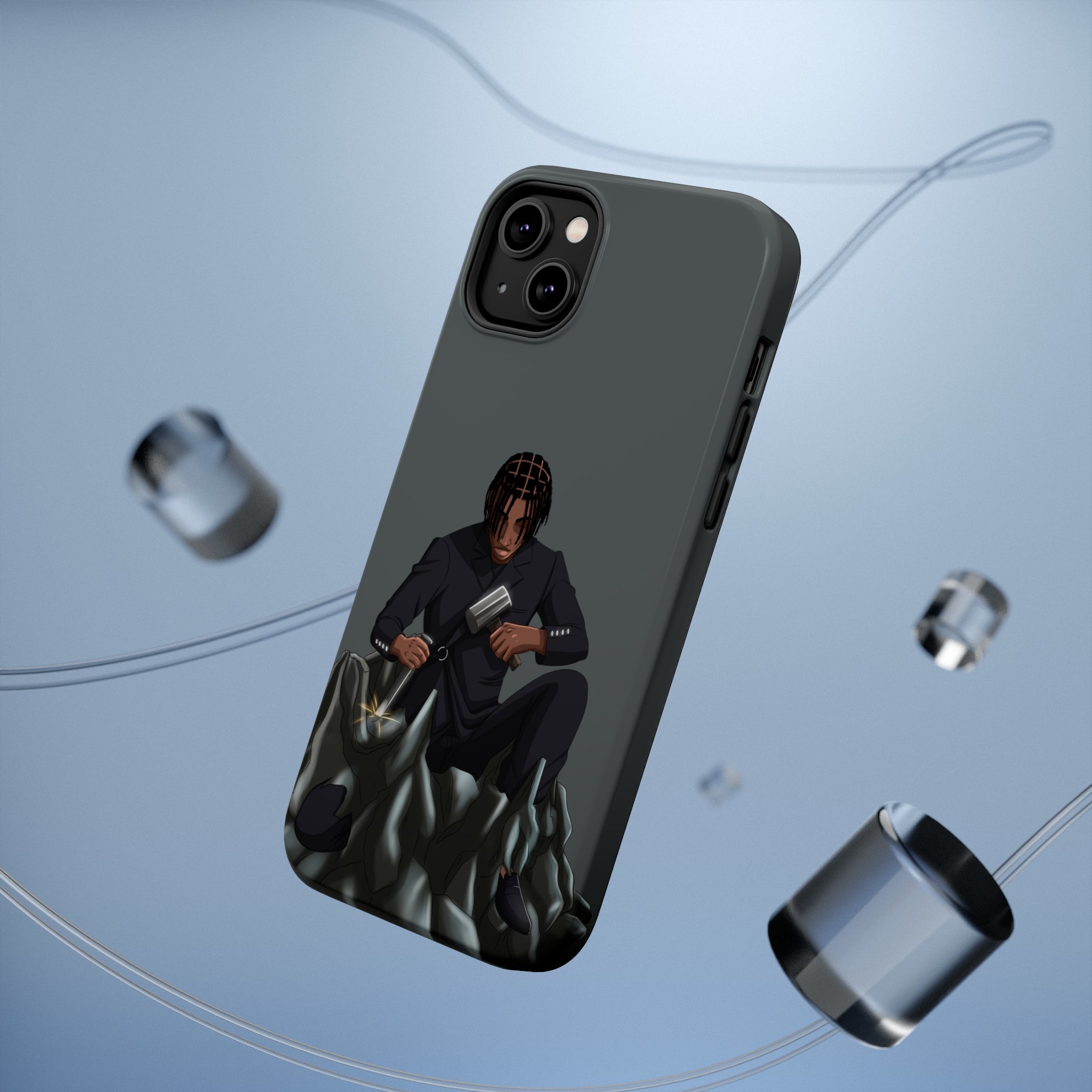 A person working hard to better his/herself - MagSafe Tough Case - Self-Made Man #13 - Breakthrough Collection