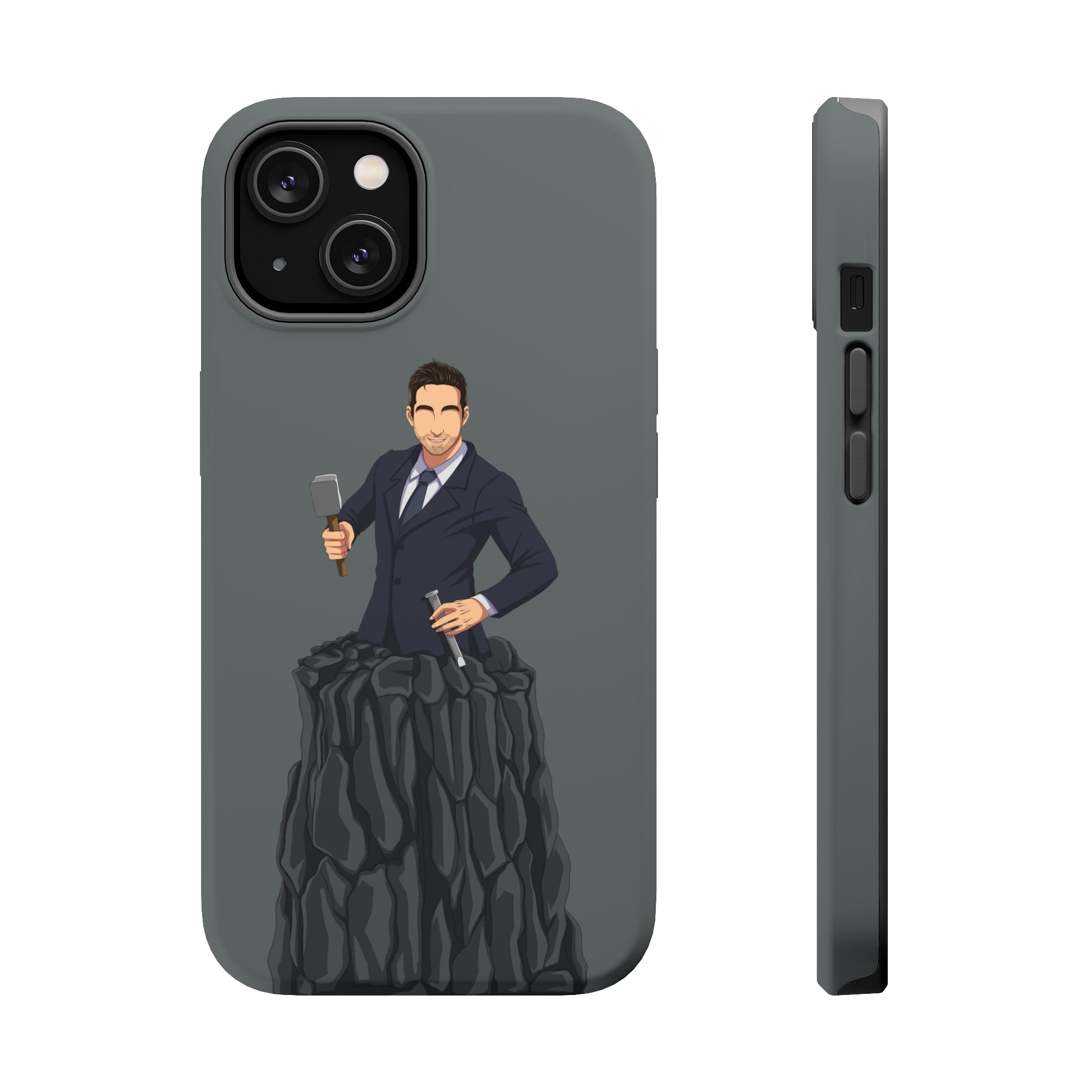 A person working hard to better his/herself - MagSafe Tough Case - Self-Made Man #3 - Breakthrough Collection