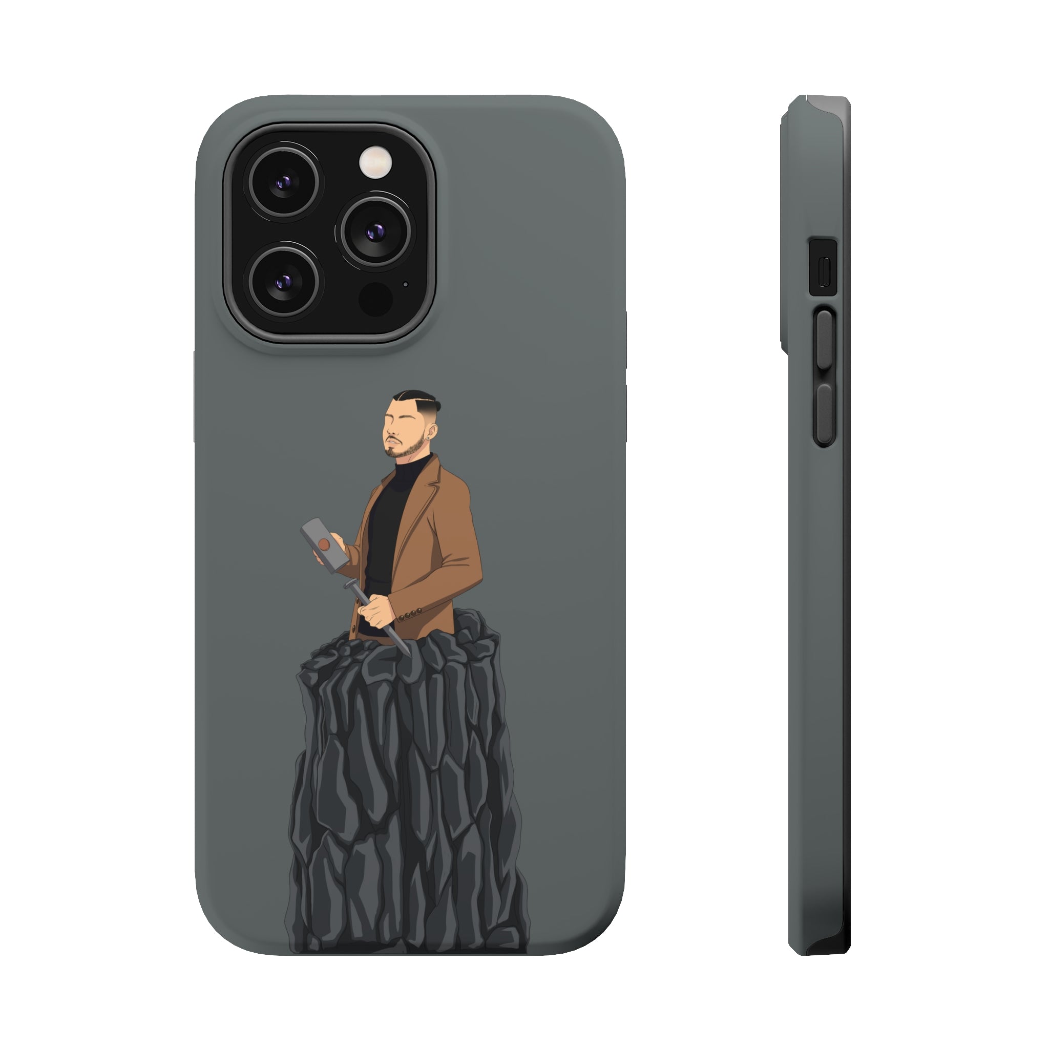 A person working hard to better his/herself - MagSafe Tough Case - Self-Made Man #14 - Breakthrough Collection