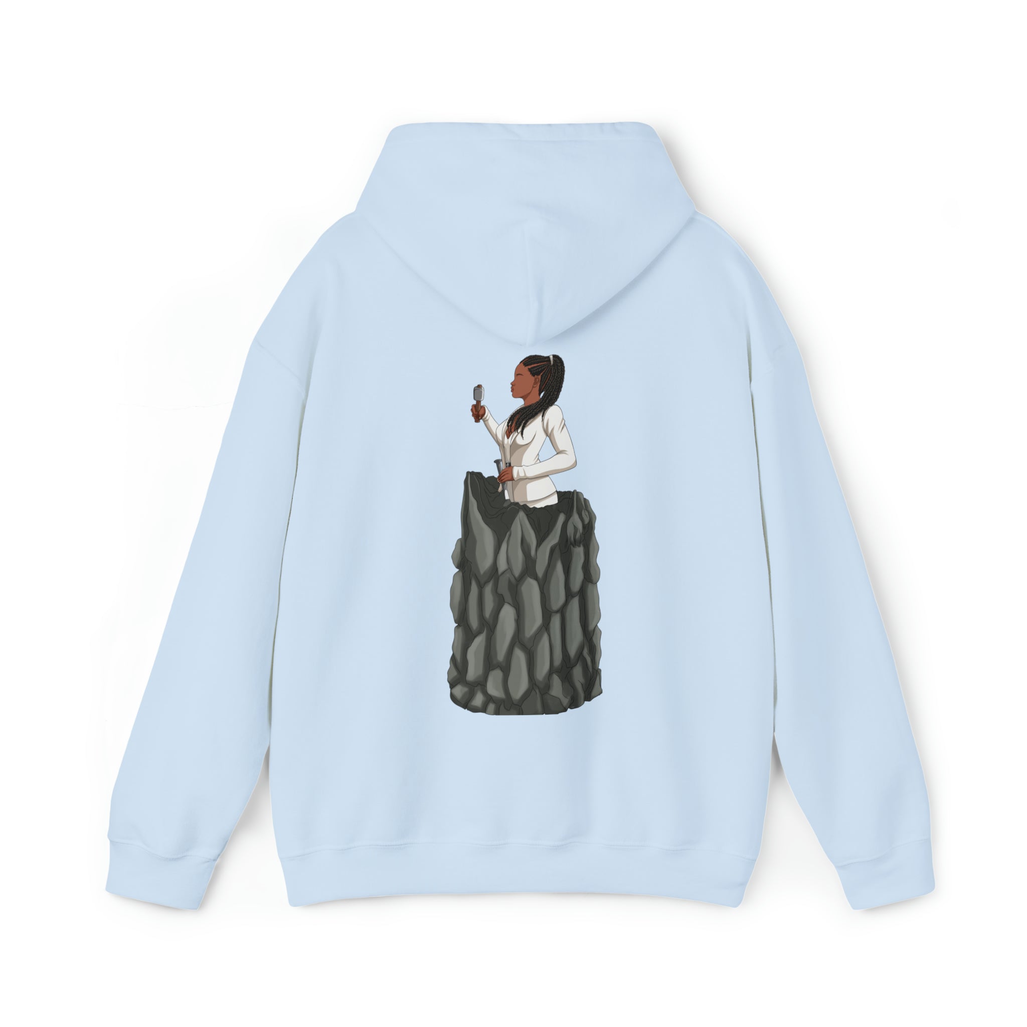 A person working hard to better his/herself - Heavy Blend™ Self-Made Hoodie - woman #4 - Breakthrough Collection