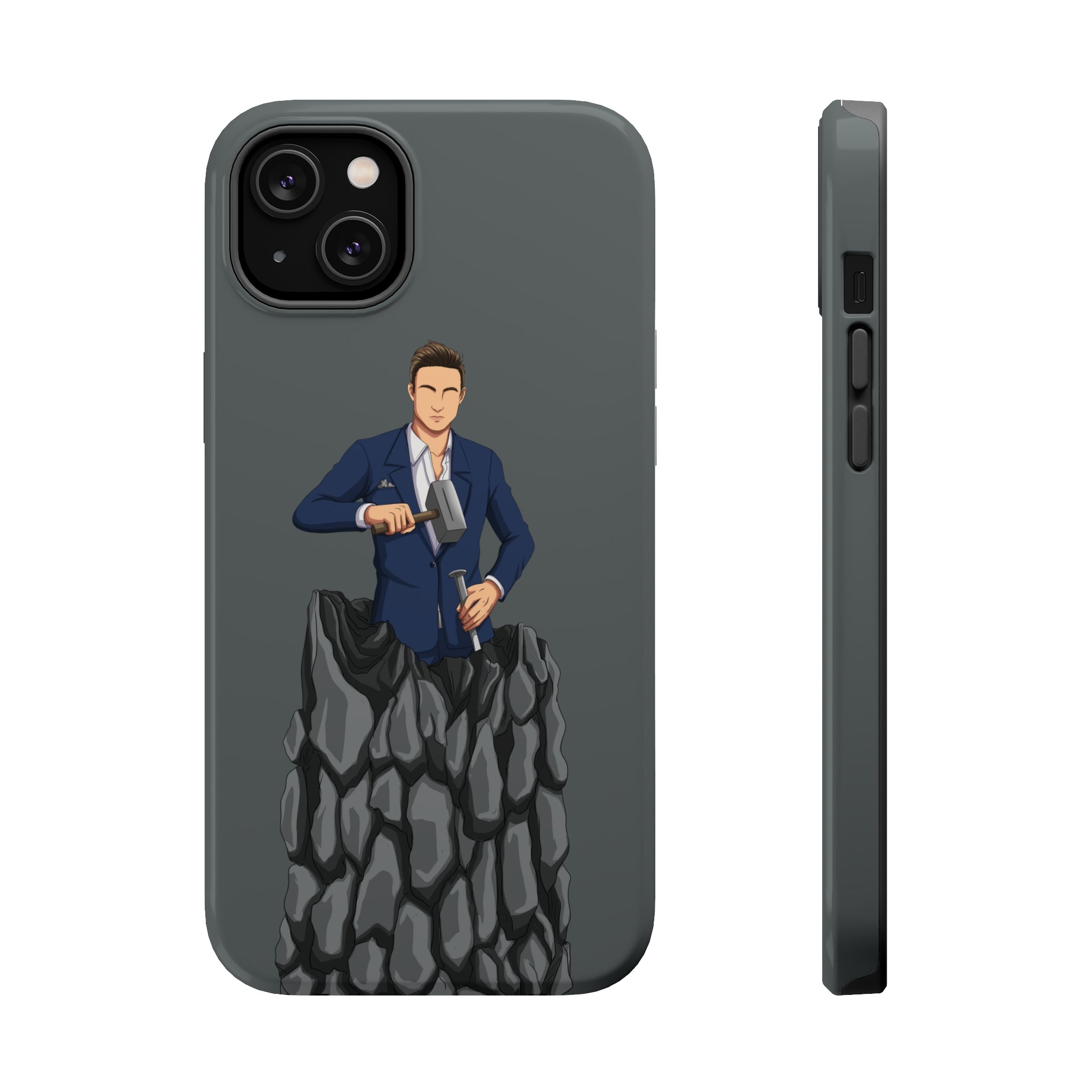 A person working hard to better his/herself - MagSafe Tough Case - Self-Made Man #5 - Breakthrough Collection