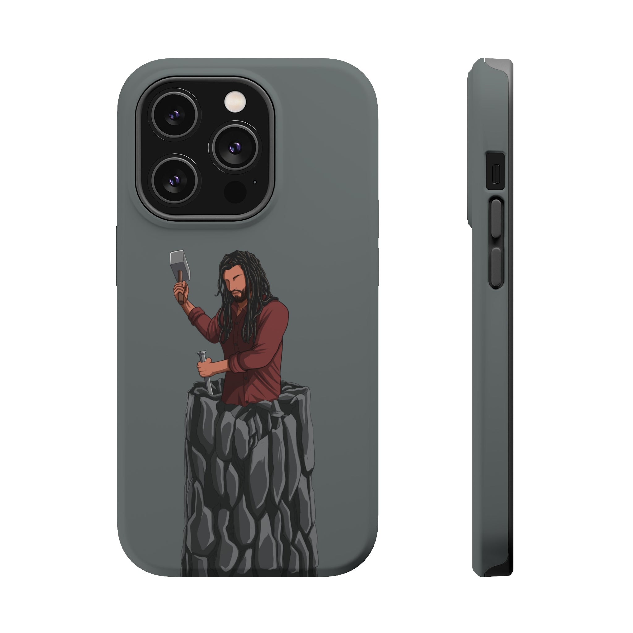 A person working hard to better his/herself - MagSafe Tough Case - Self-Made Man #2 - Breakthrough Collection