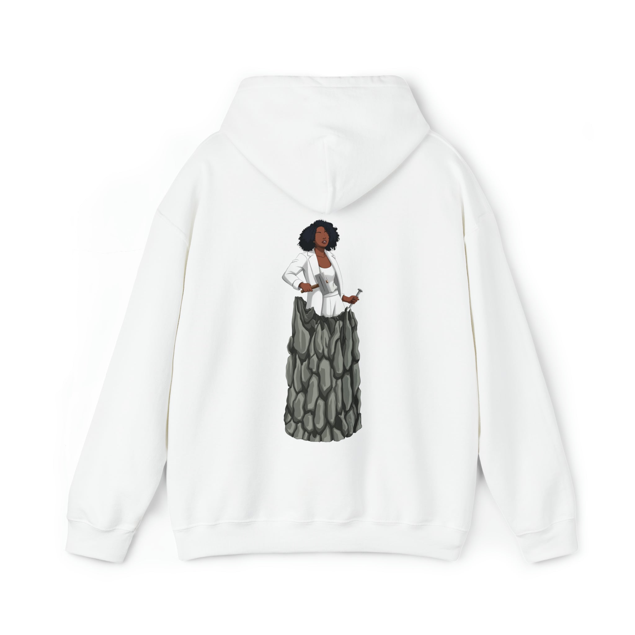 A person working hard to better his/herself - Heavy Blend™ Self-Made Hoodie - Woman #12