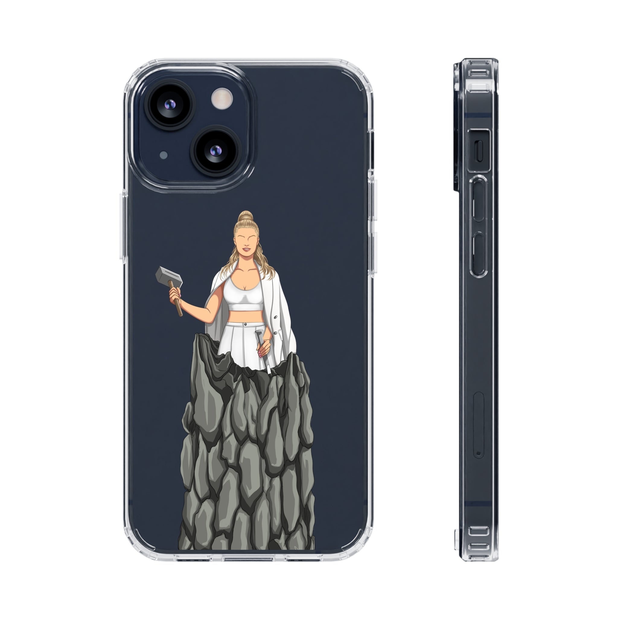 A person working hard to better his/herself - Clear Case - Self-Made Woman #11 - Breakthrough Collection