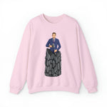 A person working hard to better his/herself - Self-Made Sweatshirt Heavy Blend™ Crewneck - Man #8 - Breakthrough Collection