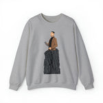 A person working hard to better his/herself - Self-Made Sweatshirt Heavy Blend™ Crewneck - Man #14 - Breakthrough Collection