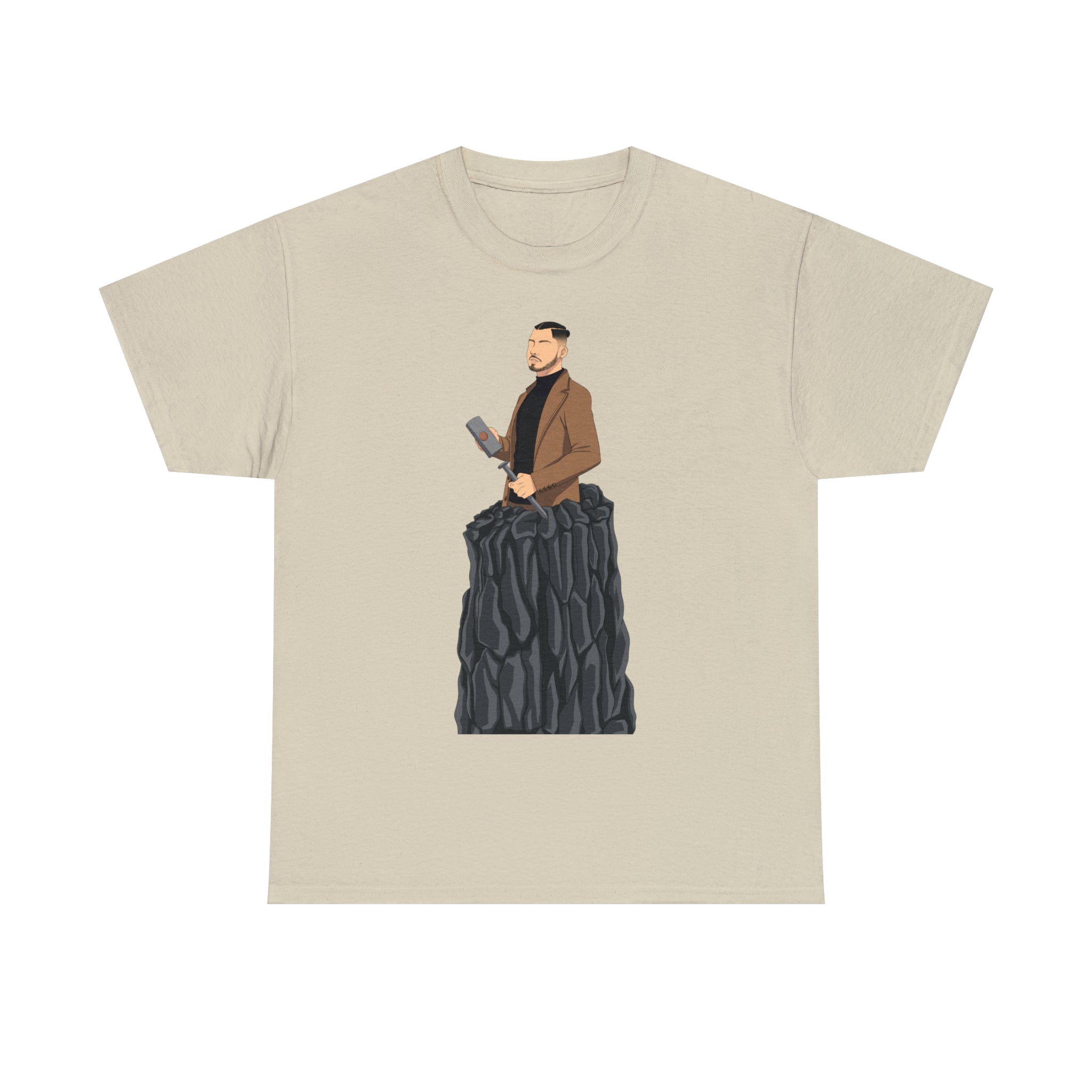 A person working hard to better his/herself - Heavy Cotton Self-Made T-shirt - Self-Made Man #14 - Breakthrough Collection