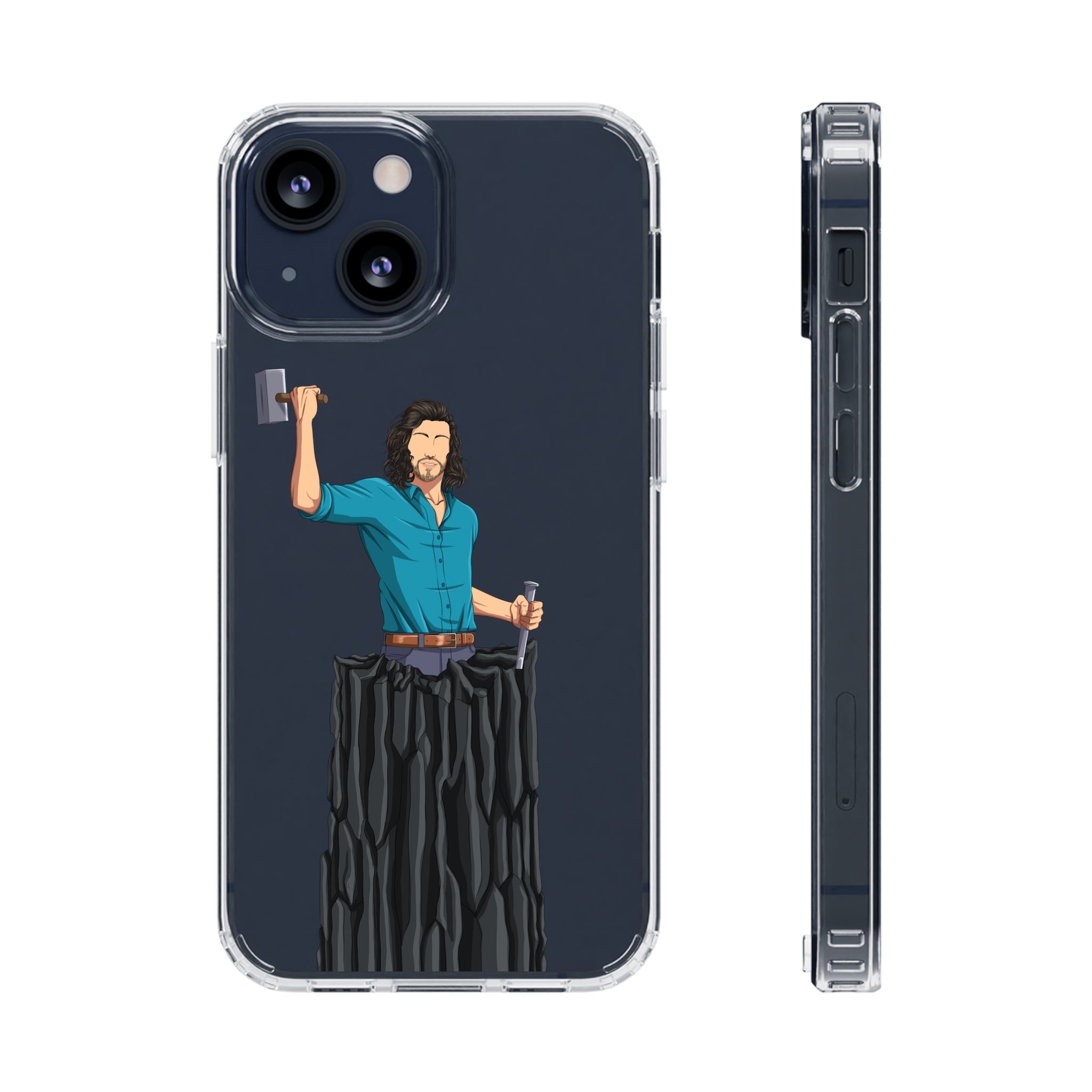A person working hard to better his/herself - Clear Case - Self-Made Man #10 - Breakthrough Collection