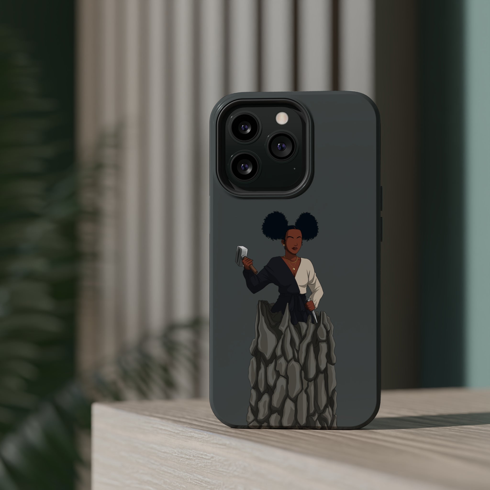 A person working hard to better his/herself - MagSafe Tough Case - self-made woman #10 - Breakthrough Collection