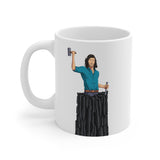 A person working hard to better his/herself - Ceramic Mug 11oz - Self-Made Man #10 - Breakthrough Collection