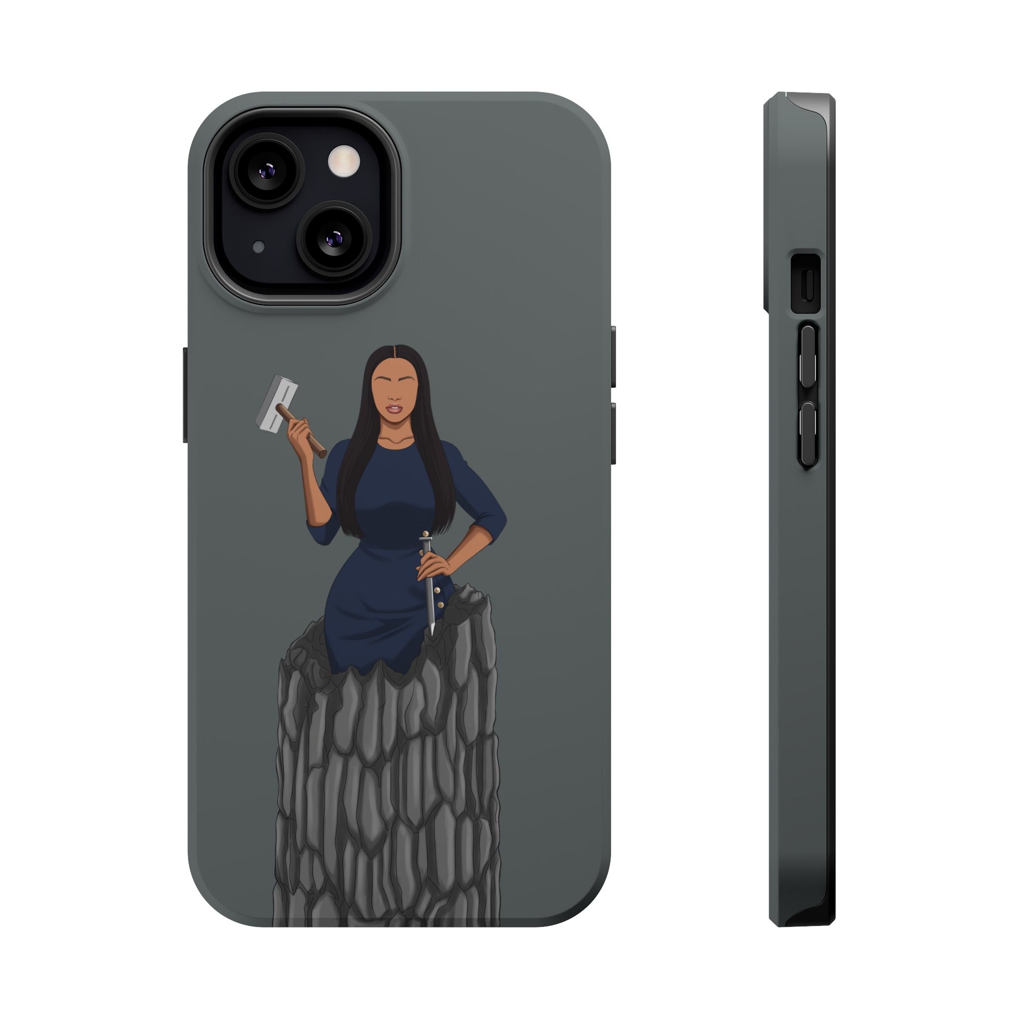 A person working hard to better his/herself - Magsafe Tough Case - self-made woman #6 - Breakthrough Collection